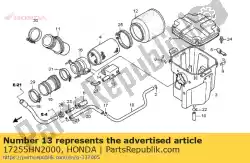Here you can order the no description available at the moment from Honda, with part number 17255HN2000: