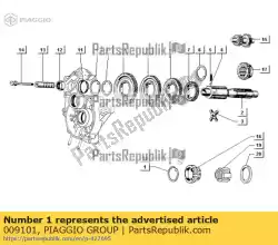 Qui puoi ordinare anello a scatto da Piaggio Group , con numero parte 009101: