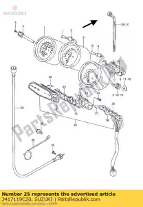 Suzuki 3417119C20 socket - Bottom side