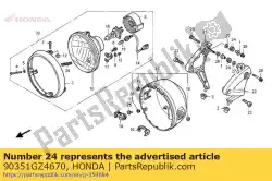 Aquí puede pedir suspensión, protector de calor de Honda , con el número de pieza 90351GZ4670: