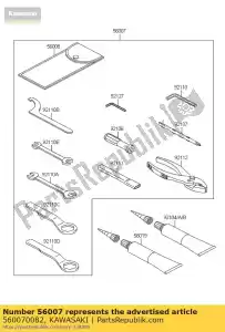 Kawasaki 560070082 tool-kit - Bottom side