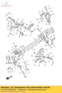 yamaha 2C0284280000 selo 1 - Lado inferior