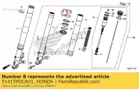 51415MJCA01, Honda, arbusto, controle deslizante honda cbr  rr rra fa f cbr600ra cbr600rr 600 , Novo