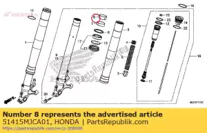 Honda 51415MJCA01 arbusto, deslizador - Lado inferior