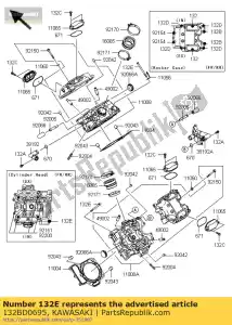 kawasaki 132BD0695 perno-bridado-pequeño común - Lado inferior