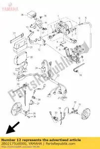 yamaha 2B02175U0000 bracket 2 - Bottom side