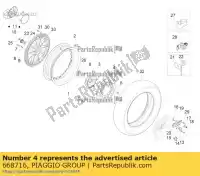 668716, Piaggio Group, remschijf vespa vespa zapm80100, zapm80101, zapma7100 zapm80101 zapm808g, zapm80200, zapm8020, zapma7200, zapma78g zapma720 zapma78g,  zapmd710 zapmd7200,  946 125 150 946 2013 2014 2015 2016 2017 2018 2019 2020 2021 2022, Nieuw