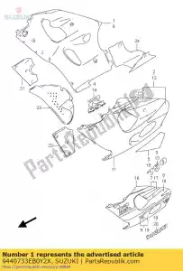 Suzuki 9440733EB0Y2X cowl assy,under - Bottom side