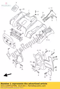 suzuki 5311109F02Y9N parafango anteriore (gr - Il fondo