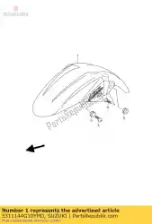Qui puoi ordinare parafango anteriore gs da Suzuki , con numero parte 5311144G10YMD: