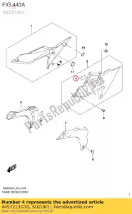 suzuki 4457213G10 cierre trasero c - Lado inferior