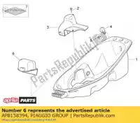 AP8158394, Piaggio Group, Pokrywa baterii aprilia  atlantic 125 200 250 300 2003 2004 2005 2006 2010 2011, Nowy