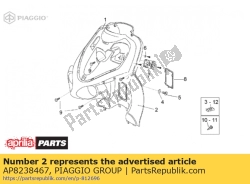 Aprilia AP8238467, Intern schild, OEM: Aprilia AP8238467