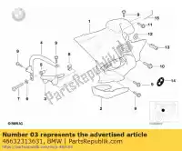 46632313631, BMW, links gegrond verbindingsstuk bmw  1100 1150 1995 1996 1997 1998 1999 2000 2001 2002 2003 2004 2005 2006, Nieuw