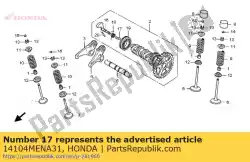 zuiger, decomp van Honda, met onderdeel nummer 14104MENA31, bestel je hier online: