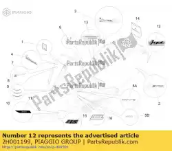 Tutaj możesz zamówić samoprzylepna tabliczka znamionowa ? I-get? Od Piaggio Group , z numerem części 2H001199: