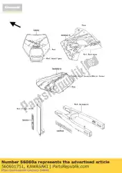 Here you can order the pattern,shroud,lh klx650-c2 from Kawasaki, with part number 560601751: