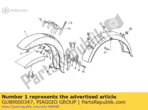 Piaggio Group GU89000347 przedni b?otnik - Dół