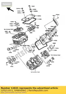 kawasaki 120211011 valve-assy-reed vn750-a4 - La partie au fond