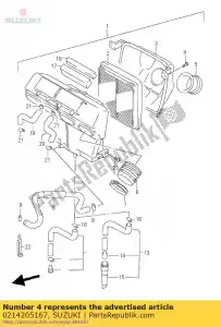 Suzuki 0214205167 screw 5x16 - Bottom side