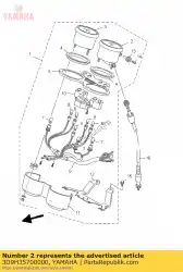 snelheidsmeter assy van Yamaha, met onderdeel nummer 3D9H35700000, bestel je hier online: