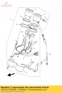 yamaha 3D9H35700000 snelheidsmeter assy - Onderkant