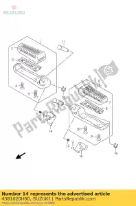 Suzuki 4381620H00 wspornik, pasa?er - Dół