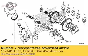 honda 13214MEL003 bearing a, connecting rod (blue) - Bottom side