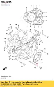 suzuki 1132332E00 séparateur, manivelle - La partie au fond