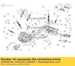 Qui puoi ordinare valvola di scarico da Piaggio Group , con numero parte 2A000546: