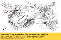 11350MCT020, Honda, cover assy., l. fr. (numero di telaio) honda fjs 600 2005 2006, Nuovo