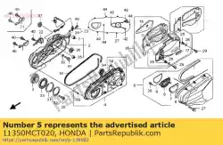 dekking ass., l. Fr. (framenummer) van Honda, met onderdeel nummer 11350MCT020, bestel je hier online: