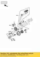 511A0412, Kawasaki, clé enfoncée ke100-b1 kawasaki ke 100 1987 1991 1992 1994, Nouveau