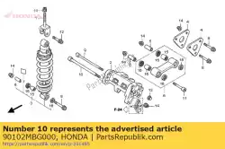 Aqui você pode pedir o parafuso, soquete, 10x230 em Honda , com o número da peça 90102MBG000: