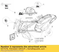 657579, Piaggio Group, Étiquette 4t piaggio liberty zapc42401, zapc42403 zapc42404, zapc42402 zapc49200 zapca6100, zapca6101 50 2003 2004 2005 2006 2007 2009 2010 2014 2016 2017 2018 2019 2020, Nouveau