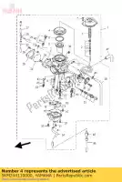 5KM244110000, Yamaha, diaphragme yamaha yfm yxr 660 2002 2003 2004 2005 2006 2007, Nouveau