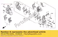 45107MCJ006, Honda, piston a honda cbr  f rossi fr rr sport fs fireblade rra cbr900rr cbr600f cbr600fr cbr600fs 600 900 , Nouveau