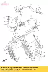 Tutaj możesz zamówić wspornik 1 od Yamaha , z numerem części 3D81244E0000: