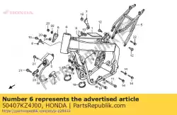 Ici, vous pouvez commander le support, support de tête auprès de Honda , avec le numéro de pièce 50407KZ4J00: