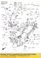 21175Y002, Kawasaki, centralina elettronica sc300a kawasaki j 300 2015, Nuovo