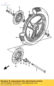 suzuki 5474149000 distanziale, asse anteriore - Il fondo