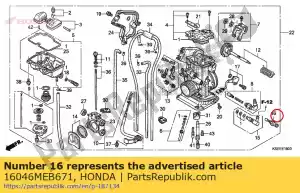 Honda 16046MEB671 ventiel set, starter - Onderkant