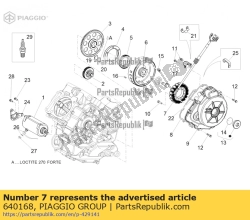 Aprilia 640168, Stojan kpl., OEM: Aprilia 640168