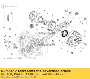 aprilia 640168 stator cpl. - Onderkant