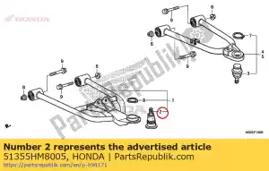 honda 51355HM8005 rótula un brazo - Lado inferior