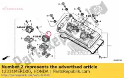 Ici, vous pouvez commander le couvercle, clapet auprès de Honda , avec le numéro de pièce 12331MERD00: