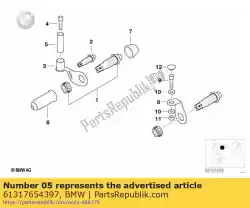 Ici, vous pouvez commander le buisson auprès de BMW , avec le numéro de pièce 61317654397: