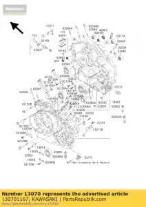 kawasaki 130701167 guida, asta di spinta vn1500-a2 - Il fondo