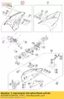 9050805104428, KTM, carenado lateral derecho cpl. ktm  rc 125 200 250 390 2014 2015 2016 2019, Nuevo