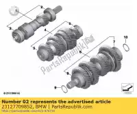 23127709852, BMW, rolamento de esferas ranhurado - 52x20x15 bmw   20 900 1200 2004 2005 2006 2007 2008 2009 2010 2011 2012 2013 2014 2015 2016 2017 2018 2019 2020 2021, Novo